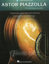 Astor Piazzolla for solo classical guitar + Audio Online